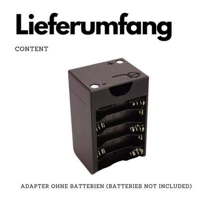 Akku-Adapter für Metz Mecablitz 60 CT-1/2/4 (für 10x AA Akkus)