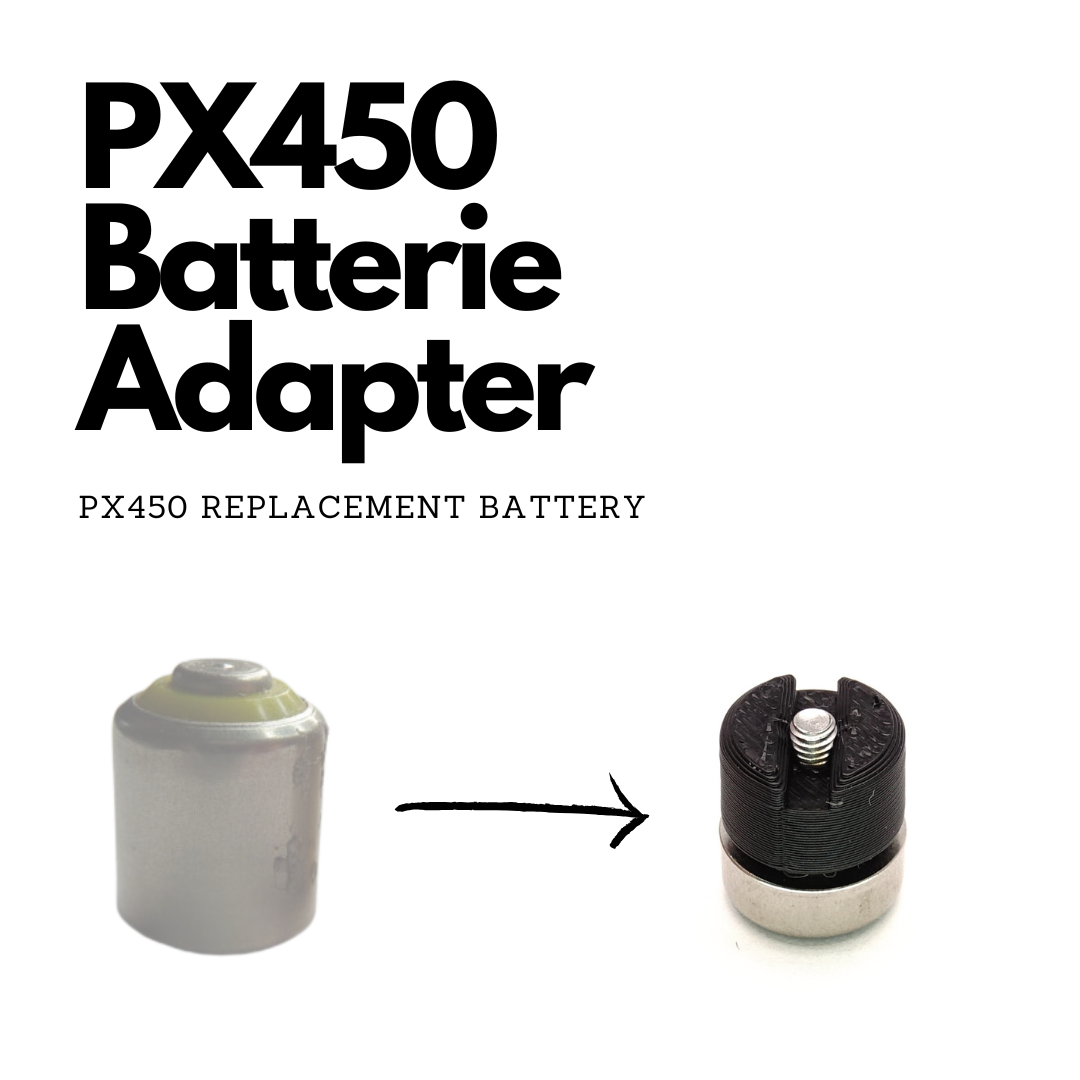 PX450 Batterie Adapter (Zwischenstück) mit 6x 1,4V Batterien