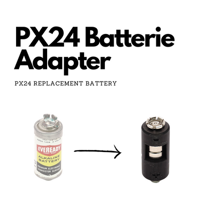 PX24 Batterie 532 Adapter 3V für Polaroid Land Camera Automatic 103, 104, 210, 215 & mehr