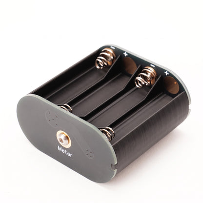 Batterieadapter für Canon Scoopic 16 und 16S, schräg von oben mit Meter-Kontakt