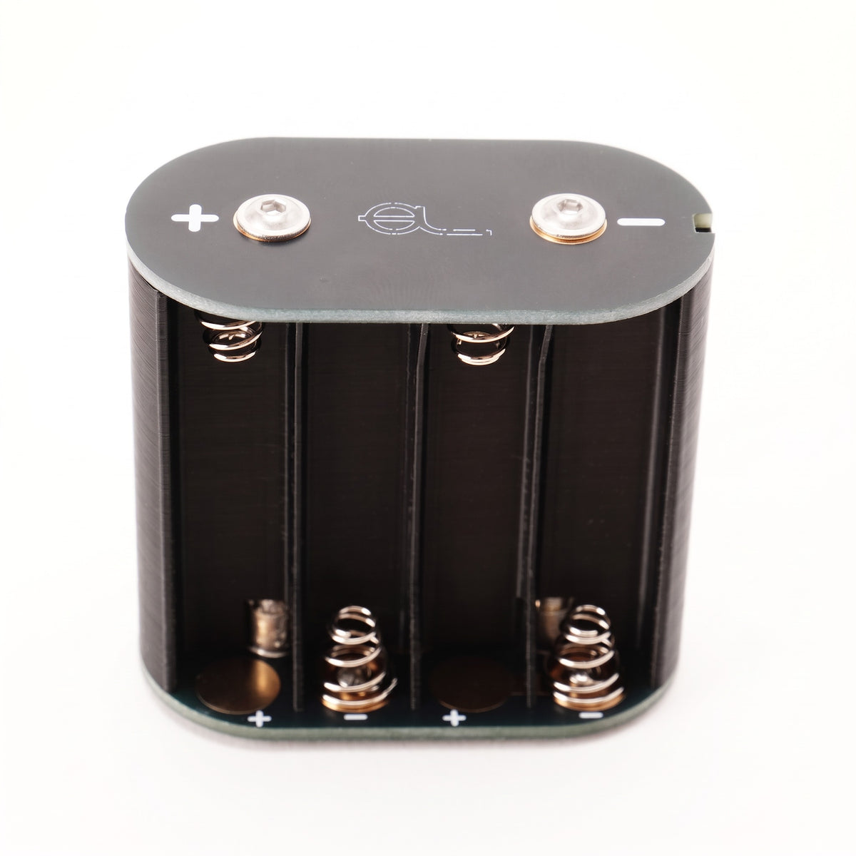 Batterieadapter für Canon Scoopic 16 und 16S mit Platine, Stirnseite mit Plus- und Minuskontakt