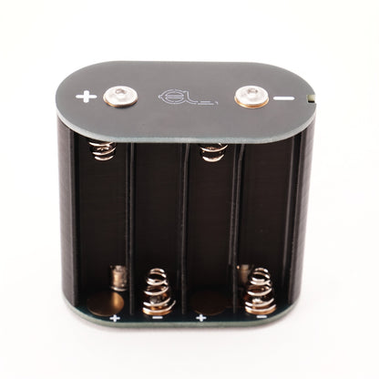 Batterieadapter für Canon Scoopic 16 und 16S mit Platine, Stirnseite mit Plus- und Minuskontakt