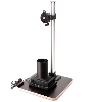 Film Scanner Set für 120, Full Set mit Nivellierbasis an der Kameraaufnahme des Copy Stands