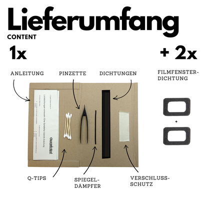Lichtdichtung Set universal für Canon, Minolta, Nikon, Olympus & mehr