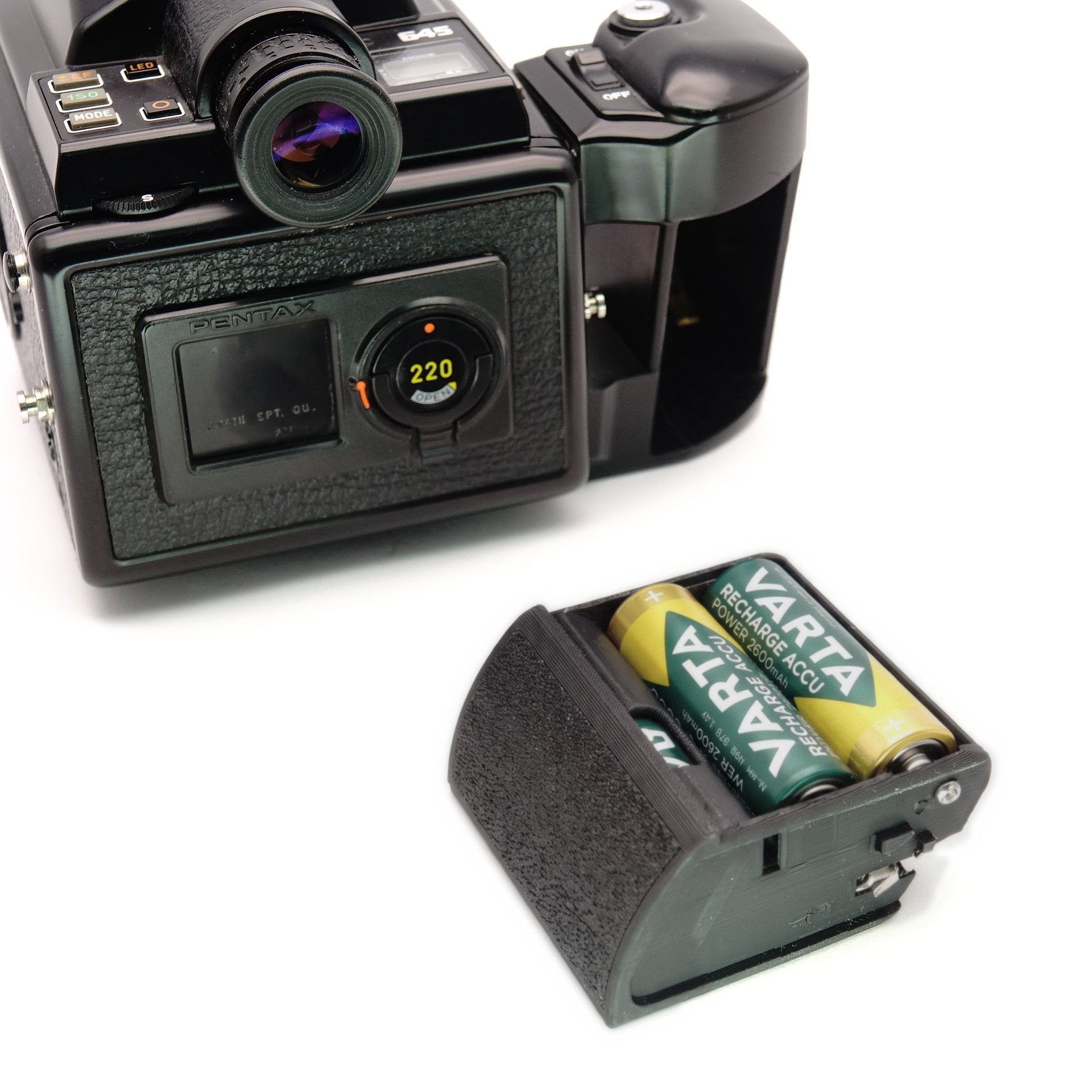 Battery holder for Pentax 645 – Ausgeknipst