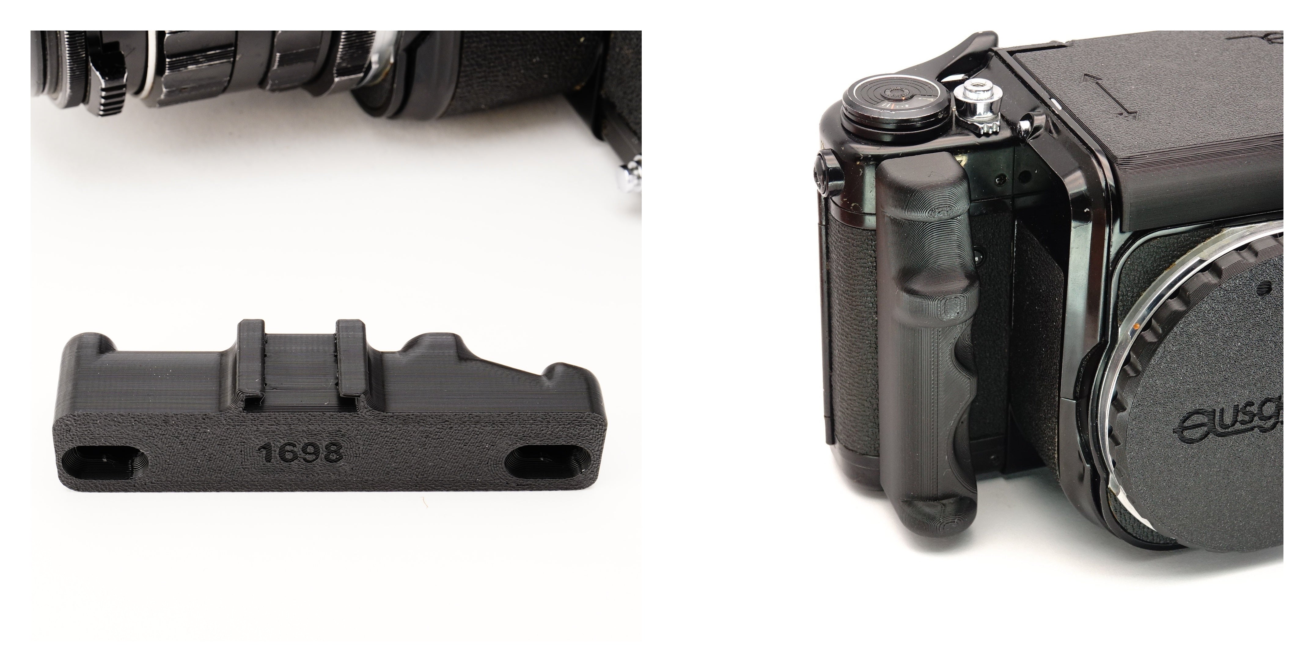 Hand grip for Pentax 6x7, Pentax 67 (Right / Left / Set) – Ausgeknipst