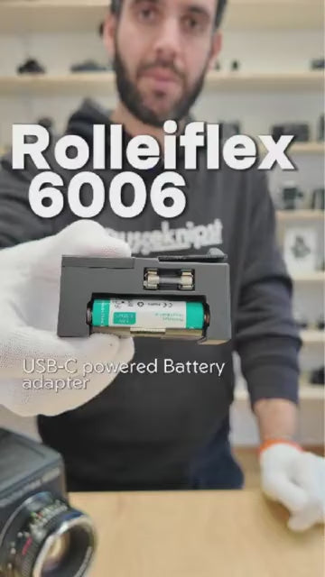 Video: Batterieadapter für Rolleiflex SLX, 6006 (USB-C Akku)