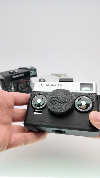 Accesorios para Rollei 35 AF (tapa de objetivo, adaptador de filtro, parasol, semifunda)