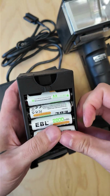 Adaptador de batería para Metz Mecablitz 60 CT-1, CT-2, CT-4 (sustituto de la batería Dryfit)