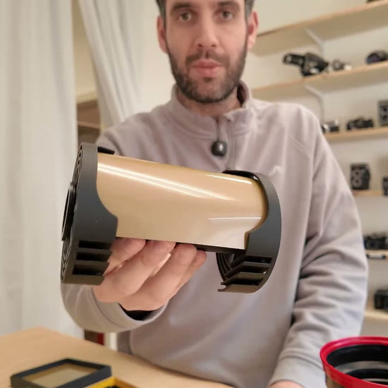 Video: Planfilm Entwicklungsspule 4x5 für Paterson Dosen