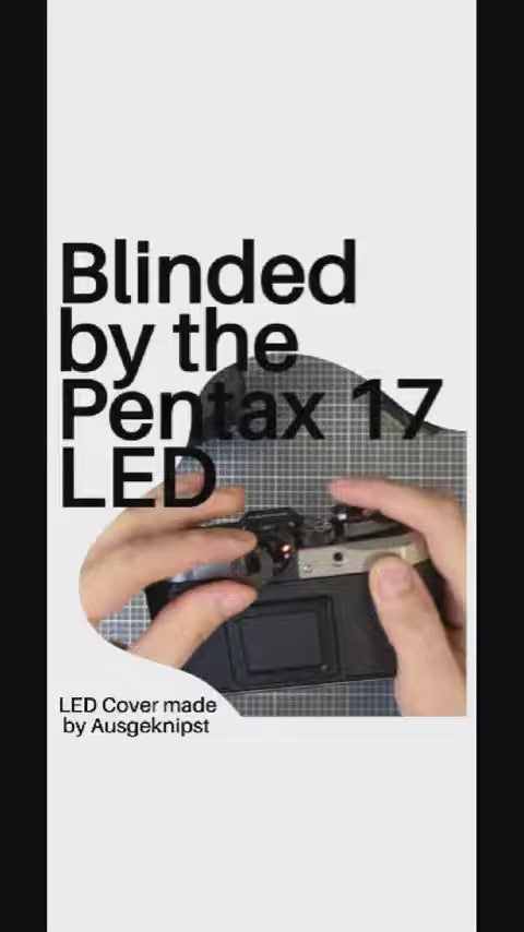 Video: Blitz LED Abdeckung Warnanzeige für Pentax 17