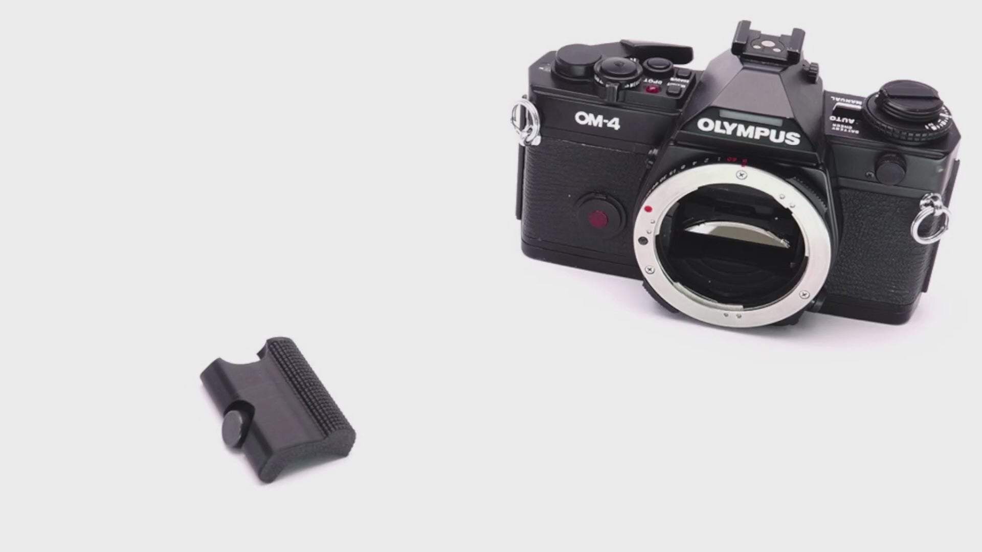 Video: Handgriff für Olympus OM-4 Ti, OM-3 Ti, OM-2SP