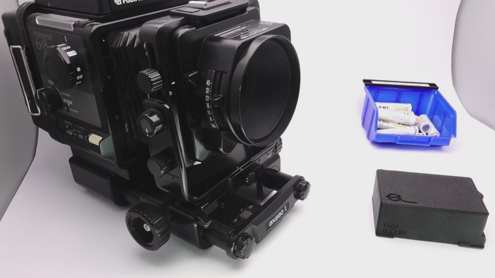 Video: Batterieadapter für Fuji GX680