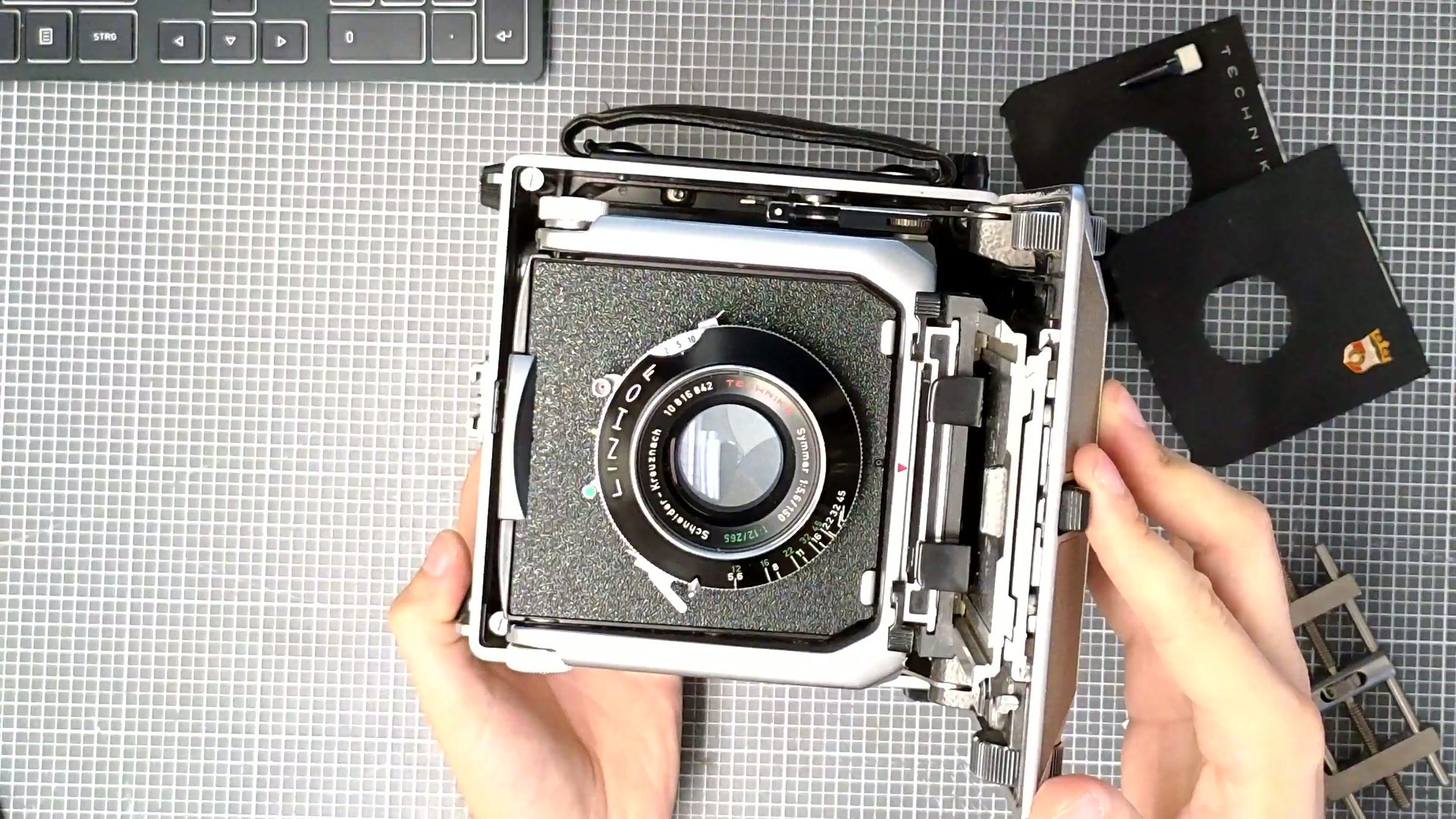 Video: Objektivplatine für Intrepid & Linhof Technika 4x5 (Copal)