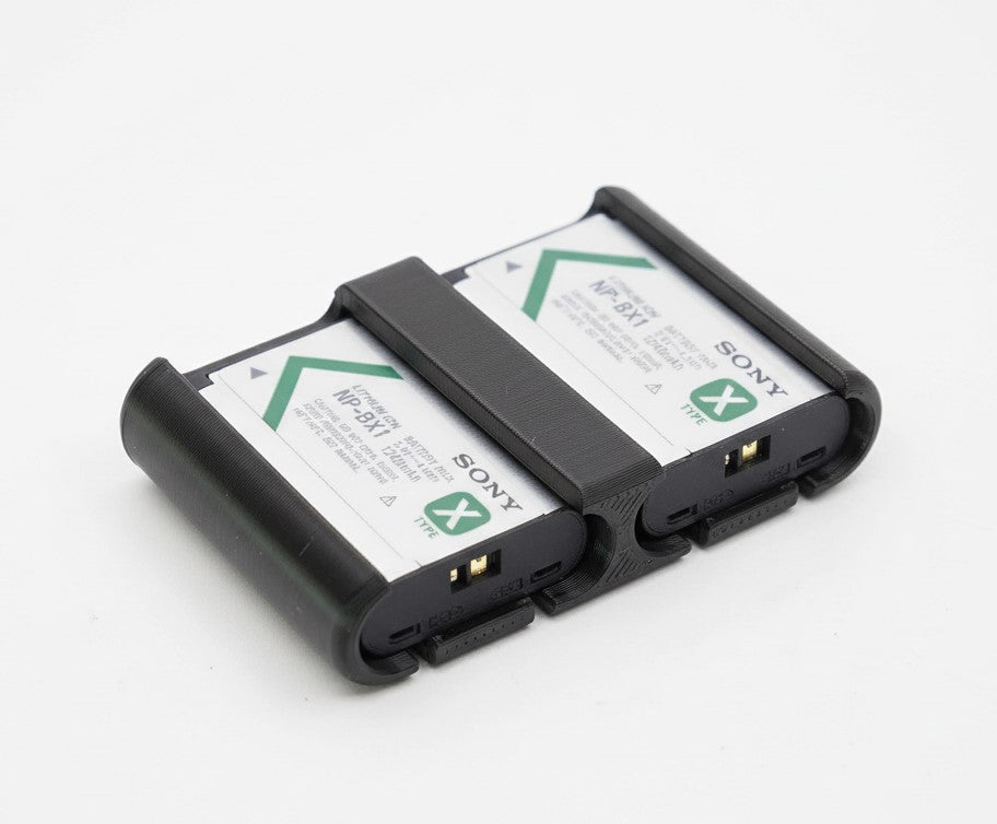 Batteriehalter / Transportbox für 2x Sony NP-BX1 Akkus