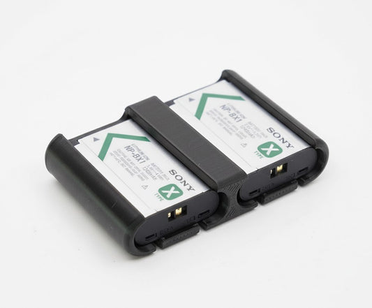 Batteriehalter / Transportbox für 2x Sony NP-BX1 Akkus
