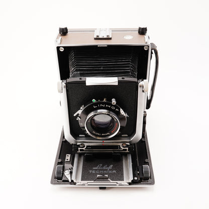 Objektivplatine von Ausgeknipst mit Schneider Symmar 150 mm an einer Linhof Technika, Ansicht von vorn