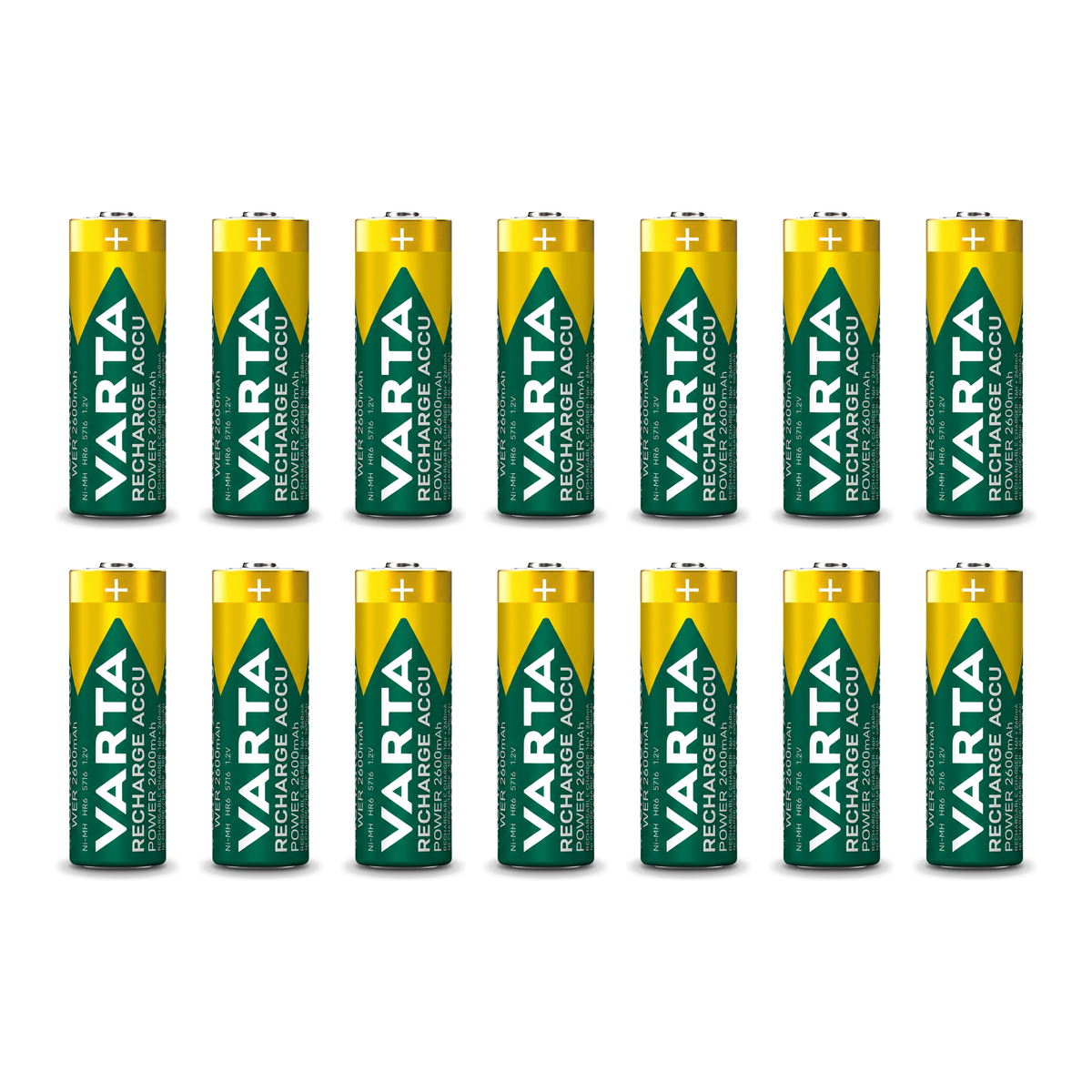 14er Pack Varta AA NiMH Akku 2600 mAh